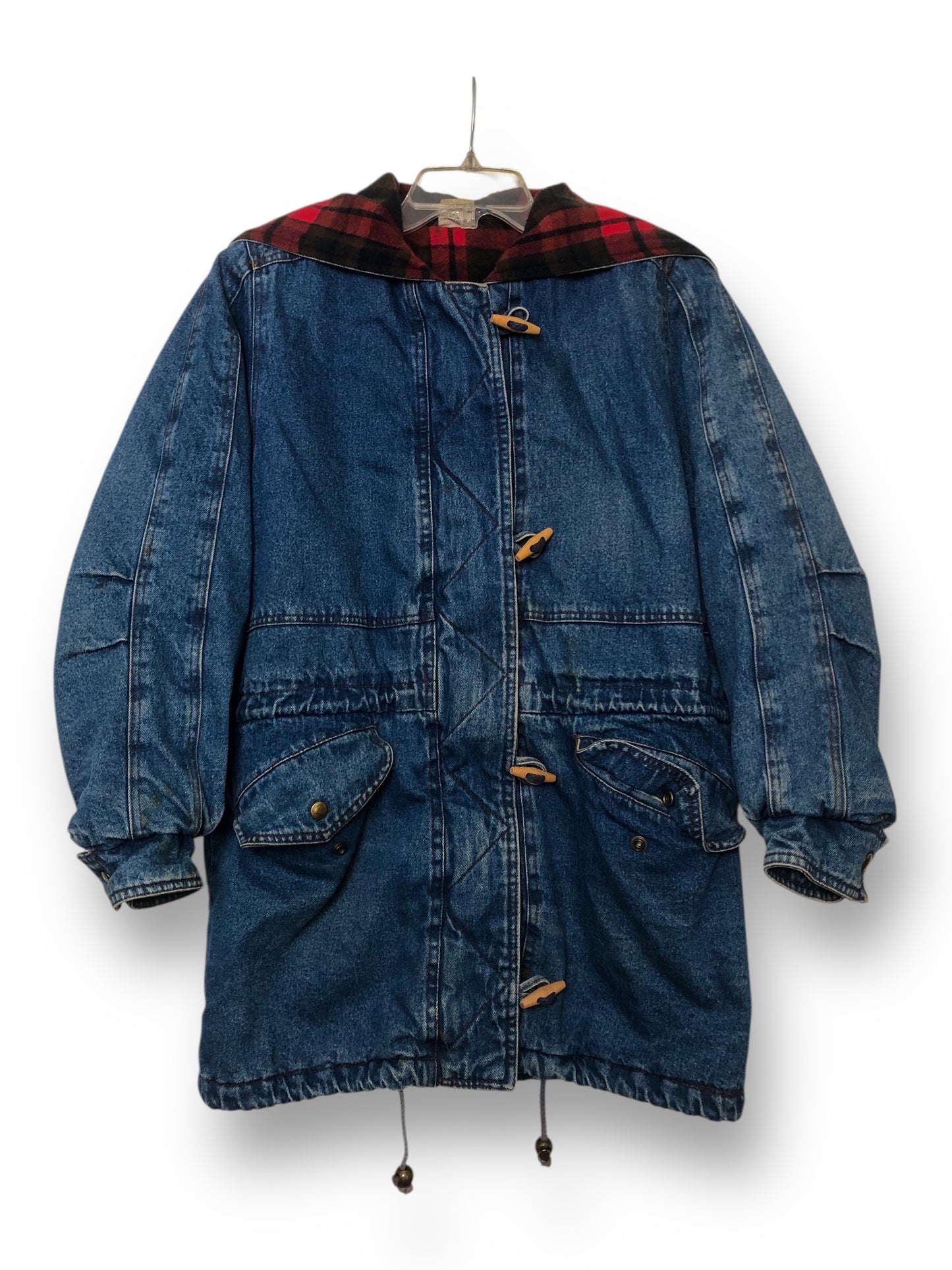 90’s Denim Hooded Jacket (M)