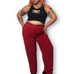 Y2K Joanna Red Faux Suede Pants (3X)