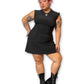 90’s/Y2K Black Slinky Mini Dress (XL/1X)