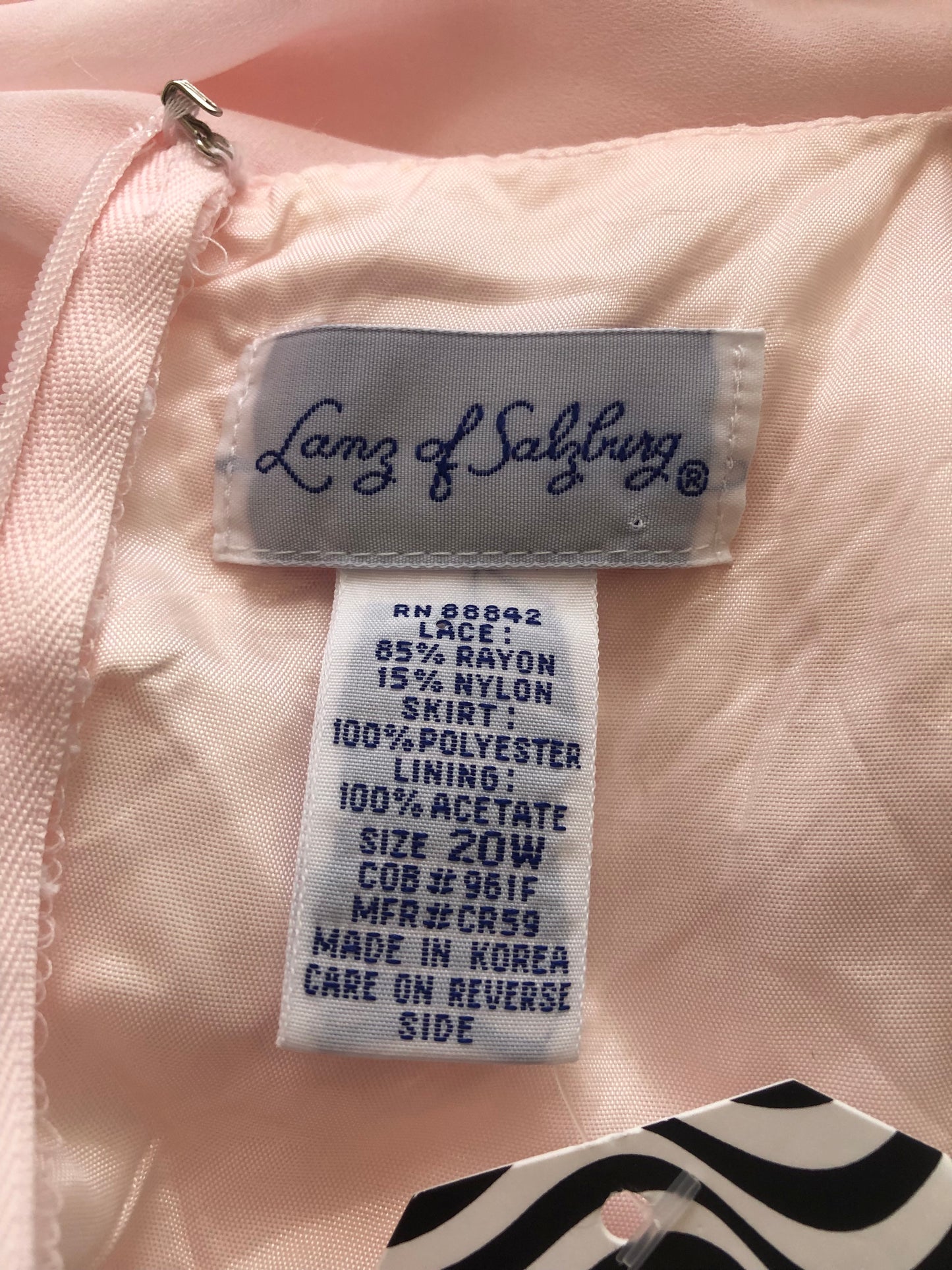 80’s Lanz of Salzburg Baby Pink Gown (2X)