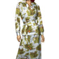 70’s White and Green Retro Print 2-Piece Set (L/XL)