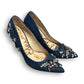 Sam Edelman Denim Rhinestone Heels (6.5)