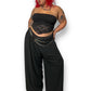 90’s Alex Evenings Black Mesh Layered Pants (3X)