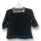 90’s/Y2K Shinclee Black Long Sleeve Shirt (M)