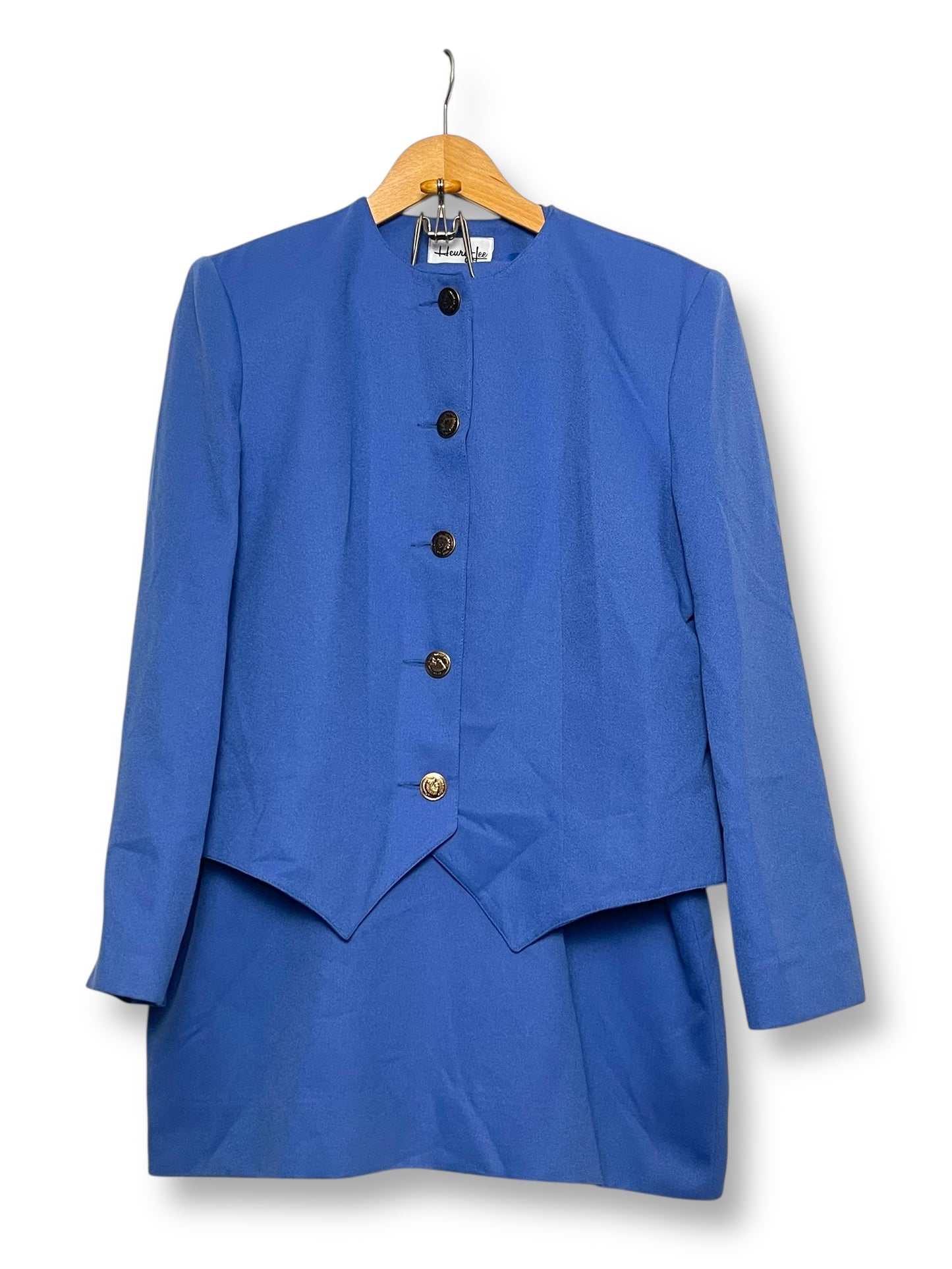 70’s Henry-Lee for Johnny Appleseed’s Cerulean Blue Skirt Suit (XL)
