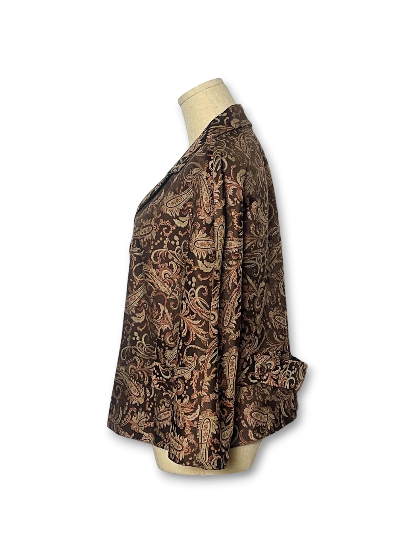 90’s Paisley Brocade Blazer (XL)