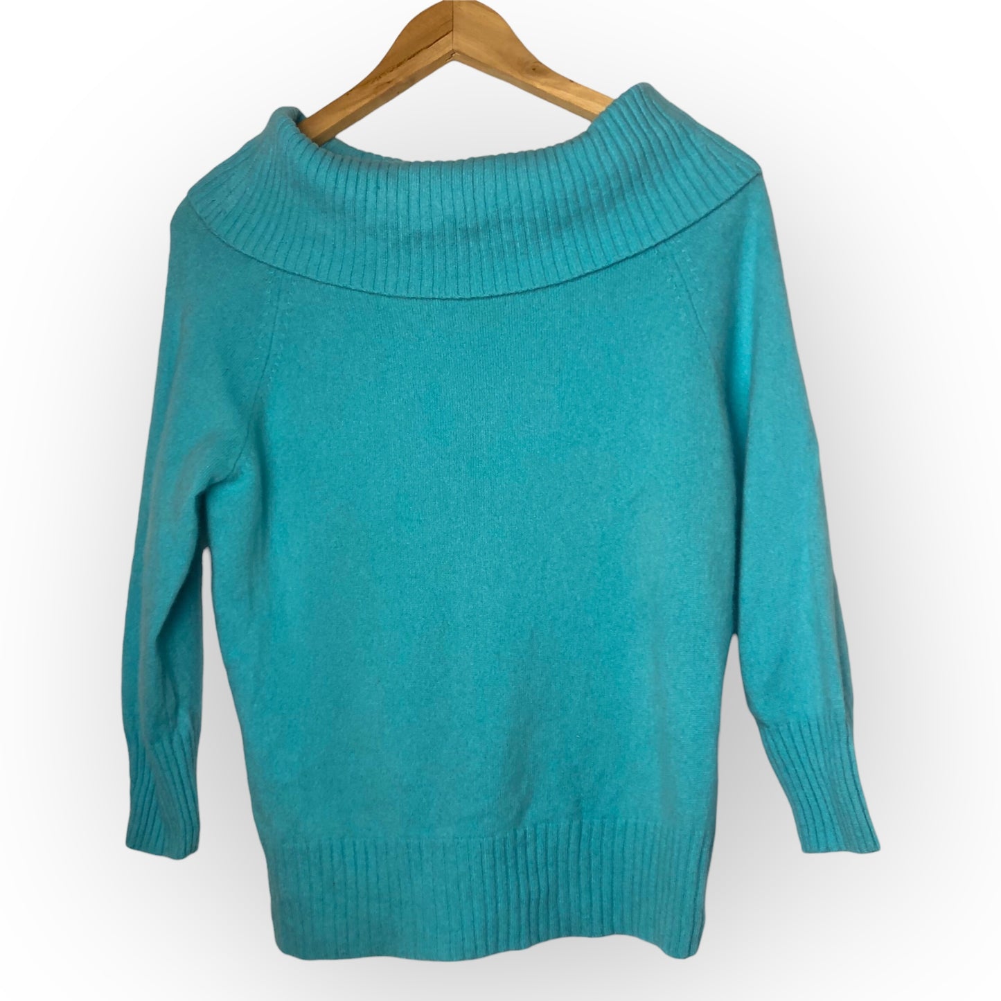 90’s/Y2K Lord & Taylor Turquoise Blue Cashmere Sweater (L)