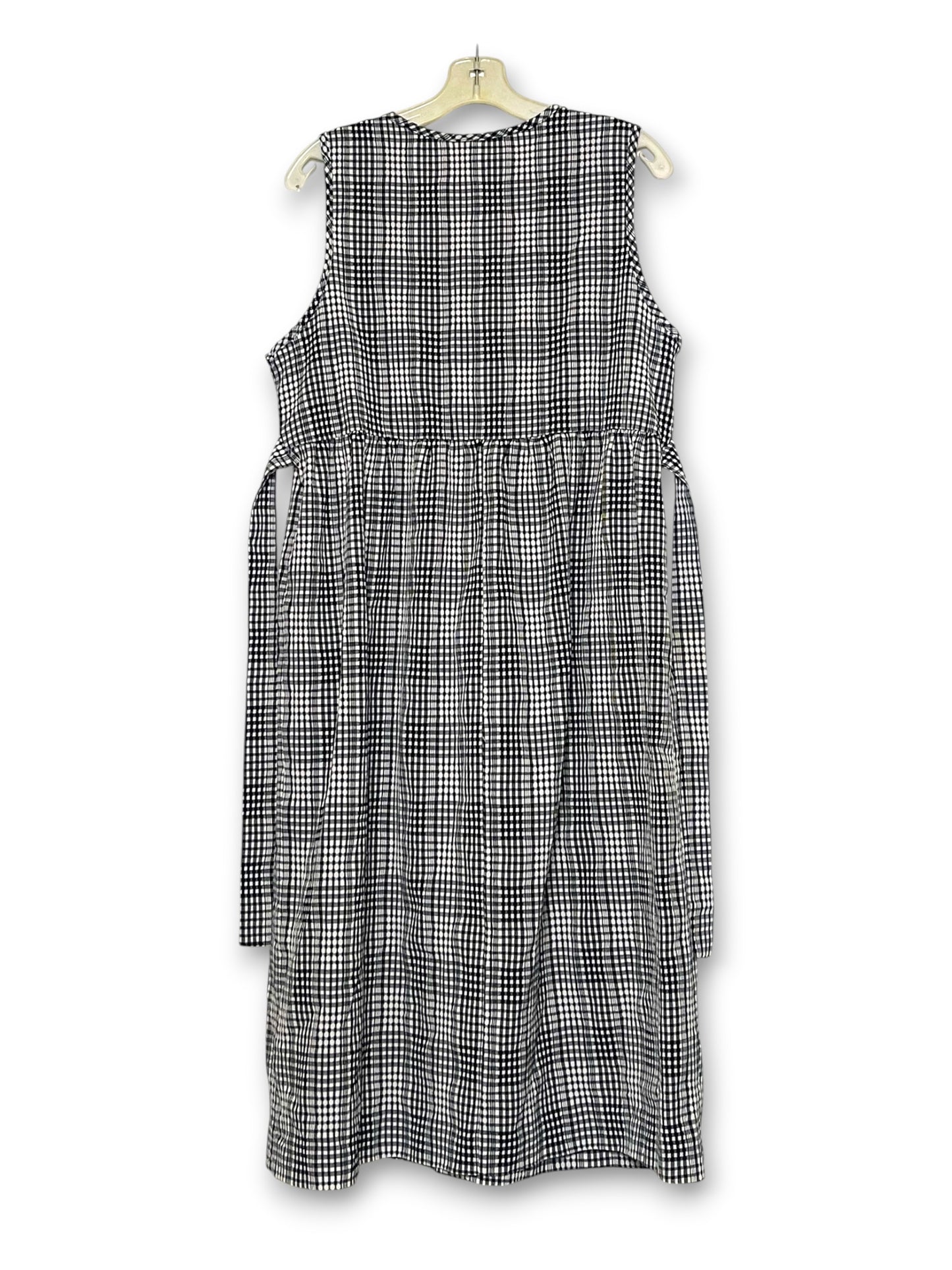 90’s Gingham Plaid Maxi Dress (L)