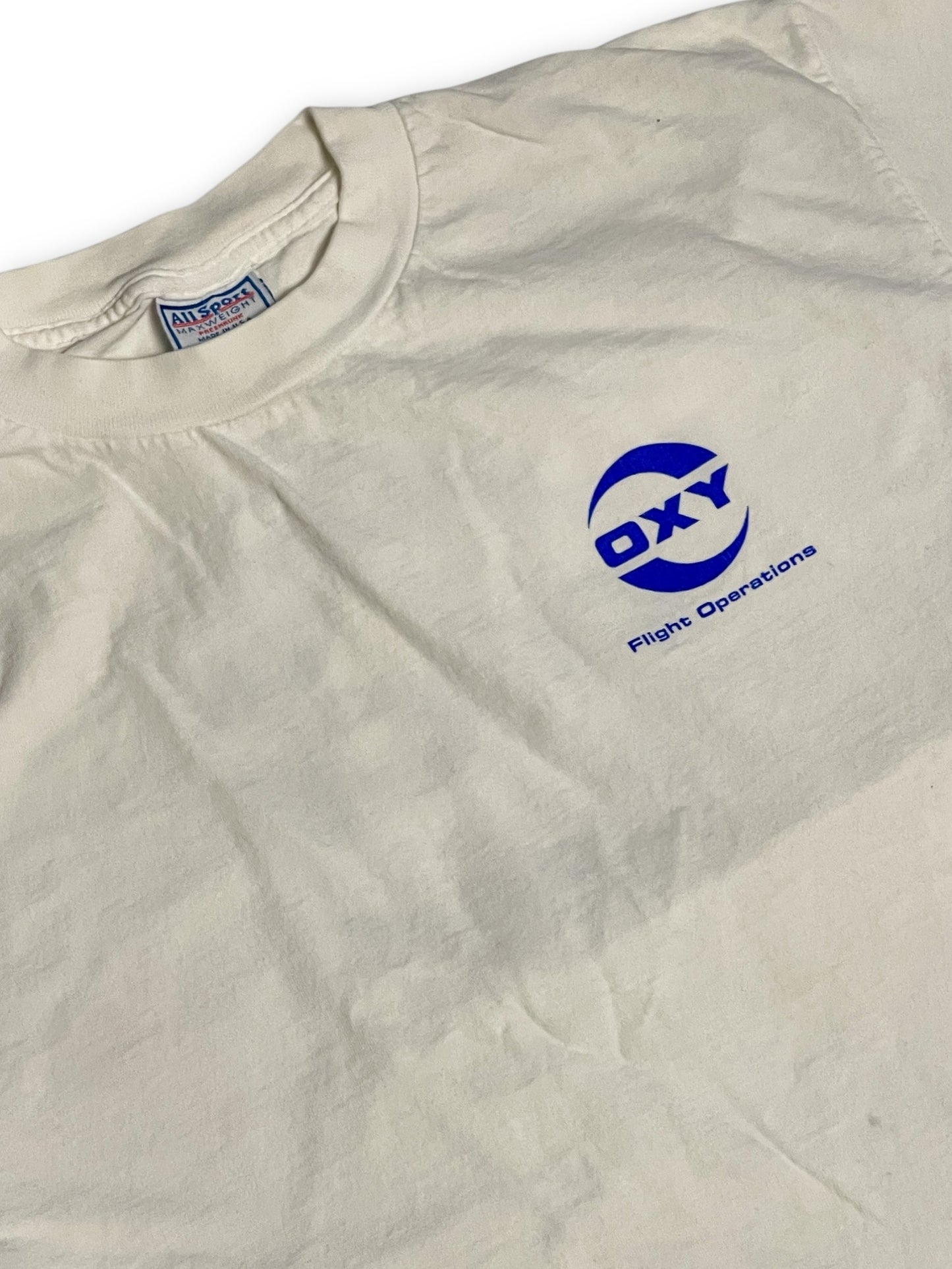 90’s/Y2K OXY White T-Shirt (L)