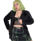 90’s/Y2K Sandy Starkman Black Patchwork Velvet Blazer (M)