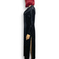 Y2K Be Smart Black Velvet Duster Cardigan (M)