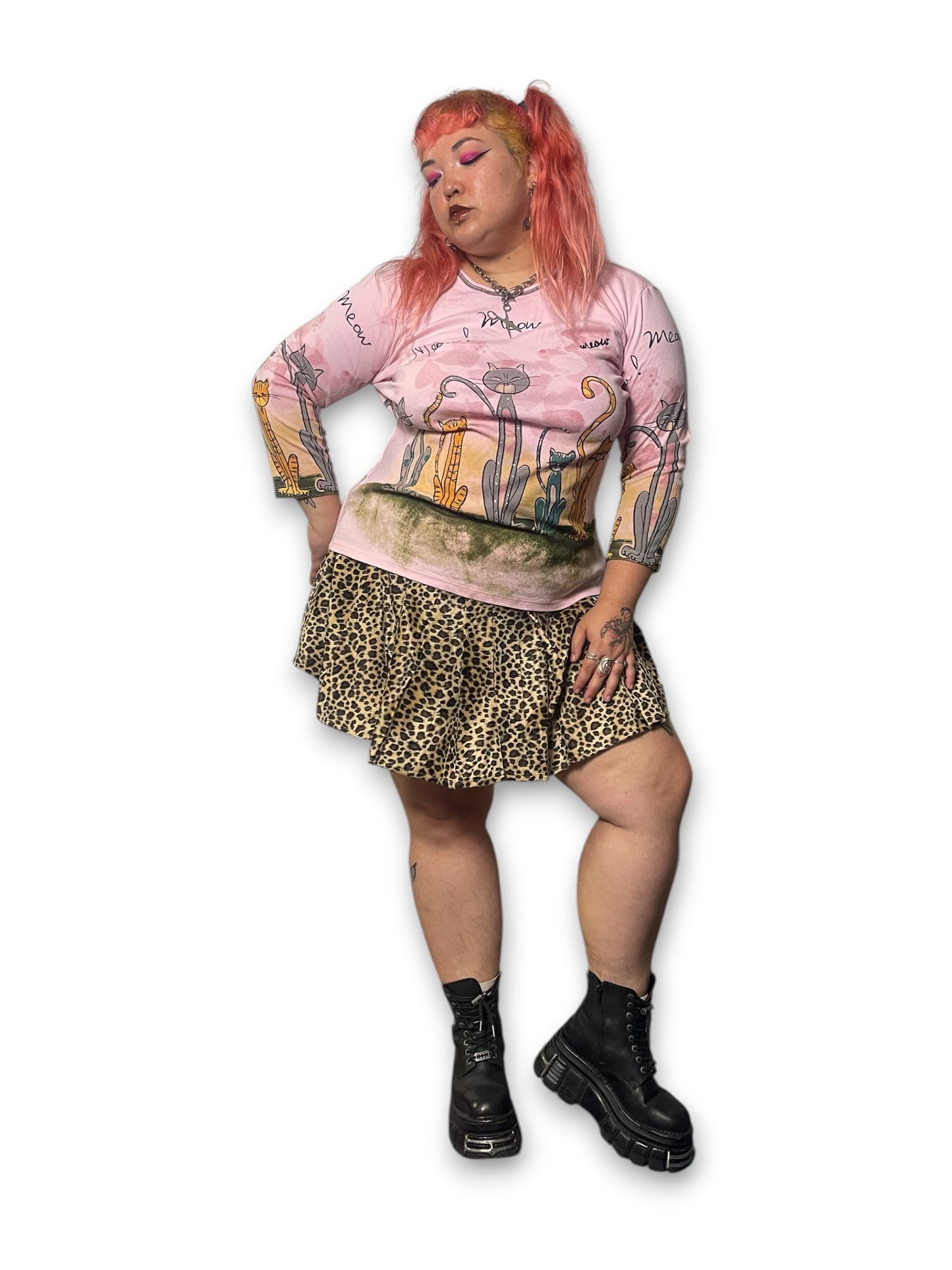 90’s/Y2K Kitty Cat Shirt (2X)