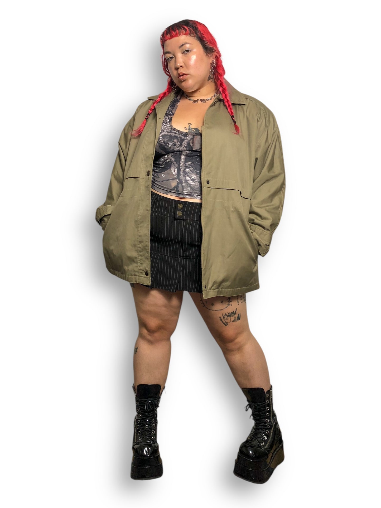 80’s/90’s Woman’s World by Utex Khaki Jacket (2X/3X)