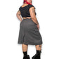 70’s/80’s Gray Wool Pencil Skirt (1X)
