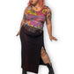 90’s Metro One Black Sparkly Maxi Skirt (XL)