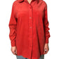 90’s Charter Club Blush Red Faux Suede Shirt (M/L)