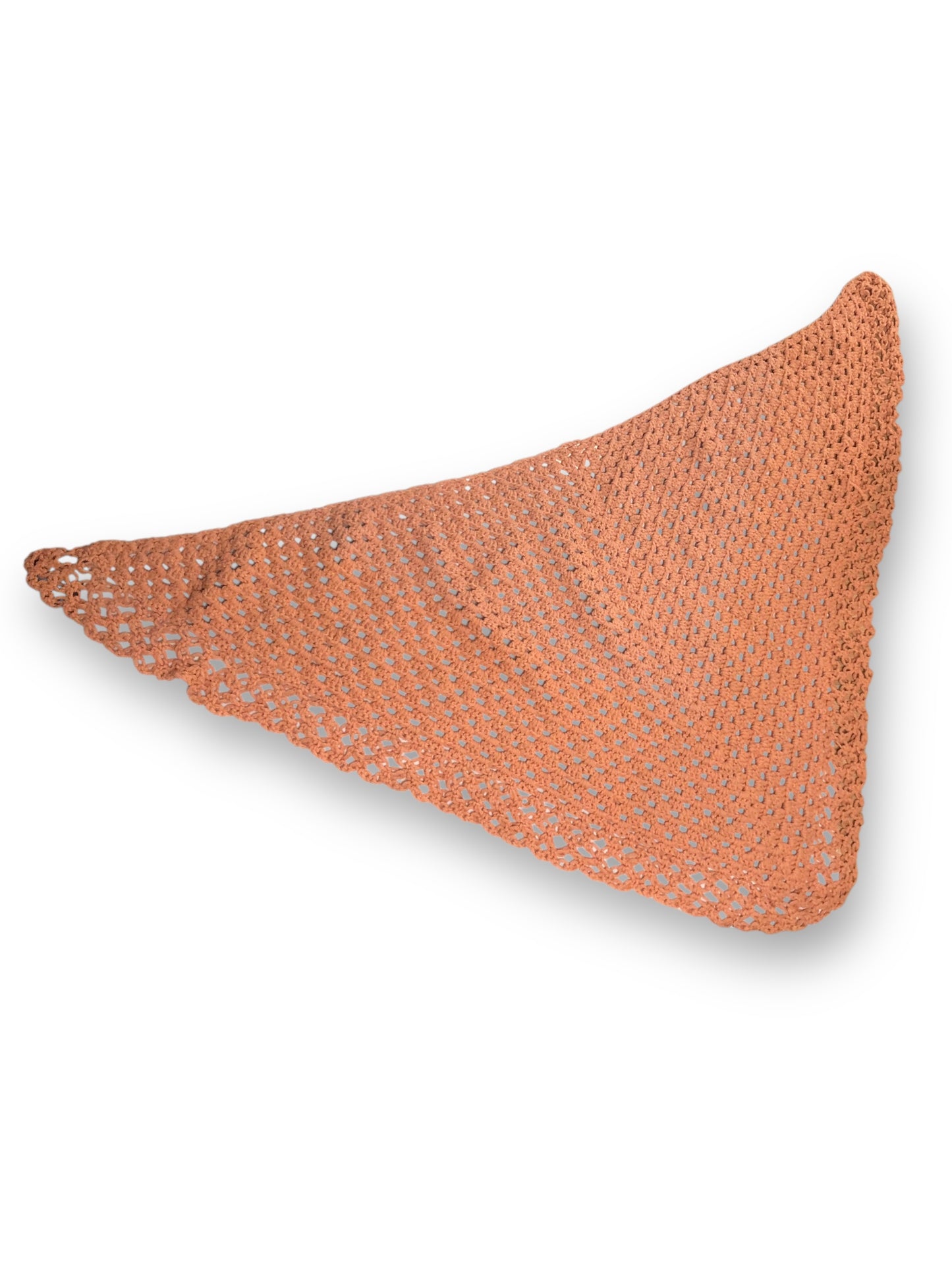Peach Knit Shawl