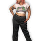 Y2K/Modern Maggie Barnes Gray and Black Pinstripe Slacks (3X)