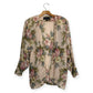 80’s Karen Kane Cream Floral Print Blazer (M)