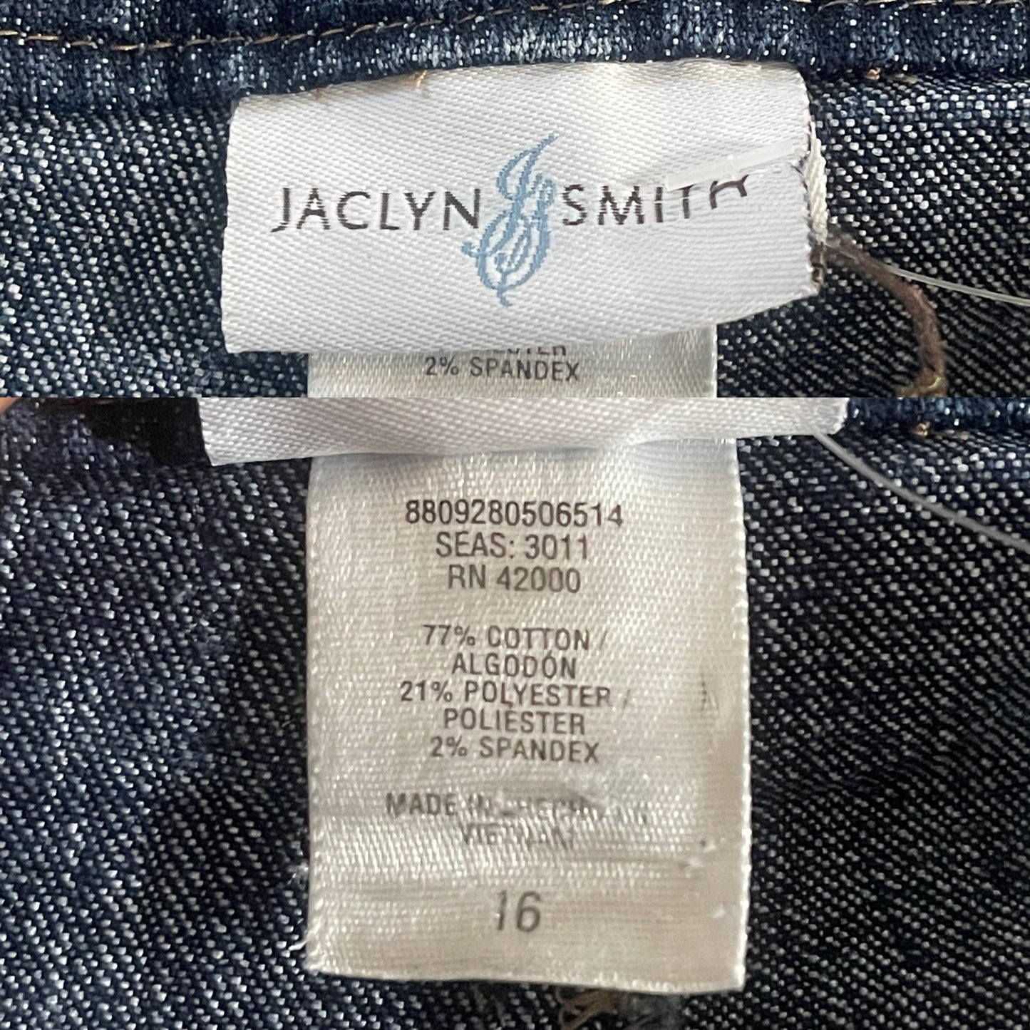 Y2K/Modern Dark Wash Denim Skirt (1X)