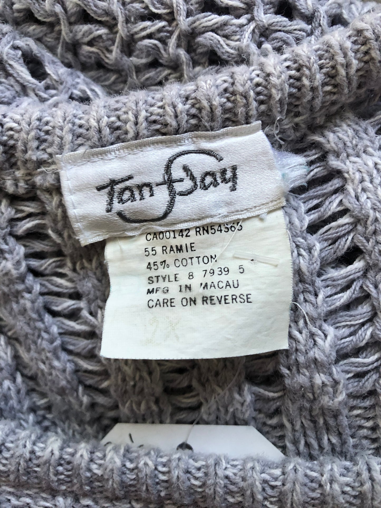 90’s TanJay Gray Sweater Vest (2X)