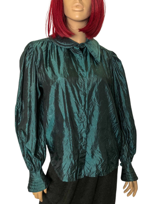 80’s Escada by SRB Forest Green Blouse (L)