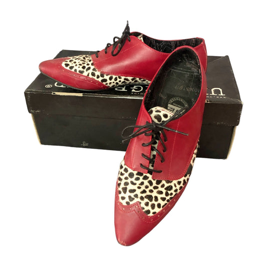 90’s Underground Red Leopard Leather Oxford Shoes (12)