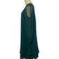 90’s Emerald Chiffon Dress (XL)