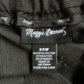 Y2K/Modern Maggie Barnes Gray and Black Pinstripe Slacks (3X)