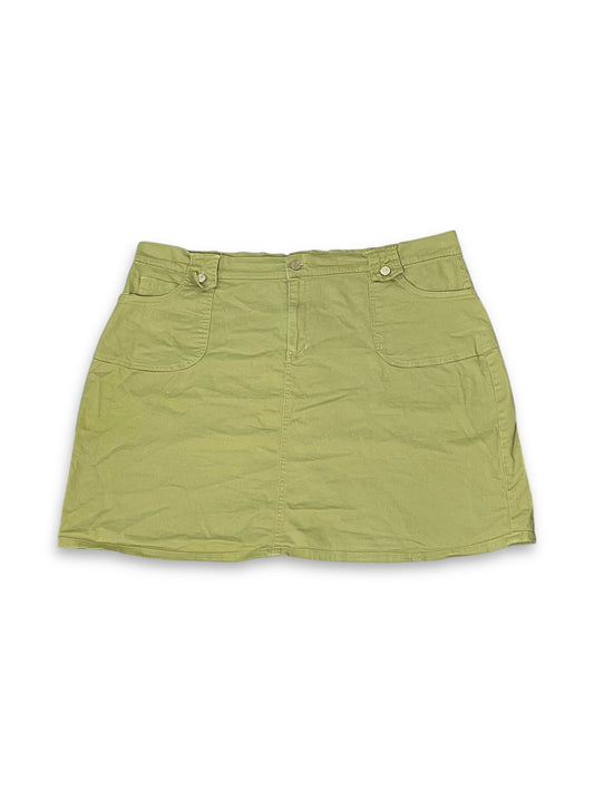 Y2K Light Green Mini Skirt (3X)