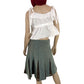 Y2K Worthington Knit Pleated Mini Skirt (M)