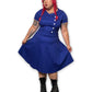 Navy Blue Retro Dress (XL)
