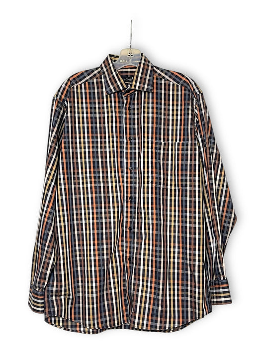 Y2K/Modern St. Croix Plaid Button Down Shirt (M)