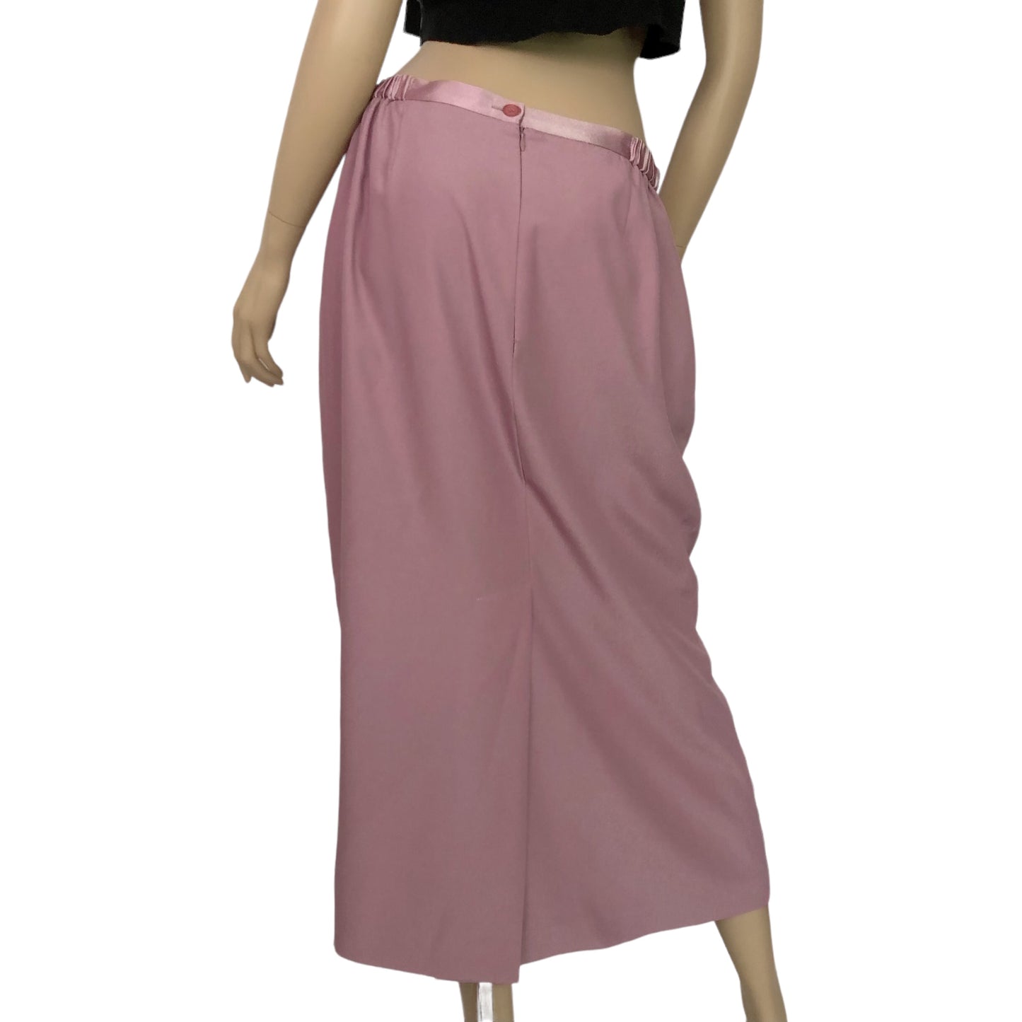 Y2K Draper’s and Damon’s Mauve Pink Pencil Midi Skirt (XL)