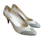 60's/70's Nina White and Gray Heels (9)