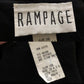 80's Rampage Black Pleated Jumpsuit (M)