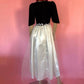 80's/90's Black and White Bridal Gown/Prom Dress (S)